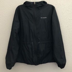 Columbia windbreaker with hood